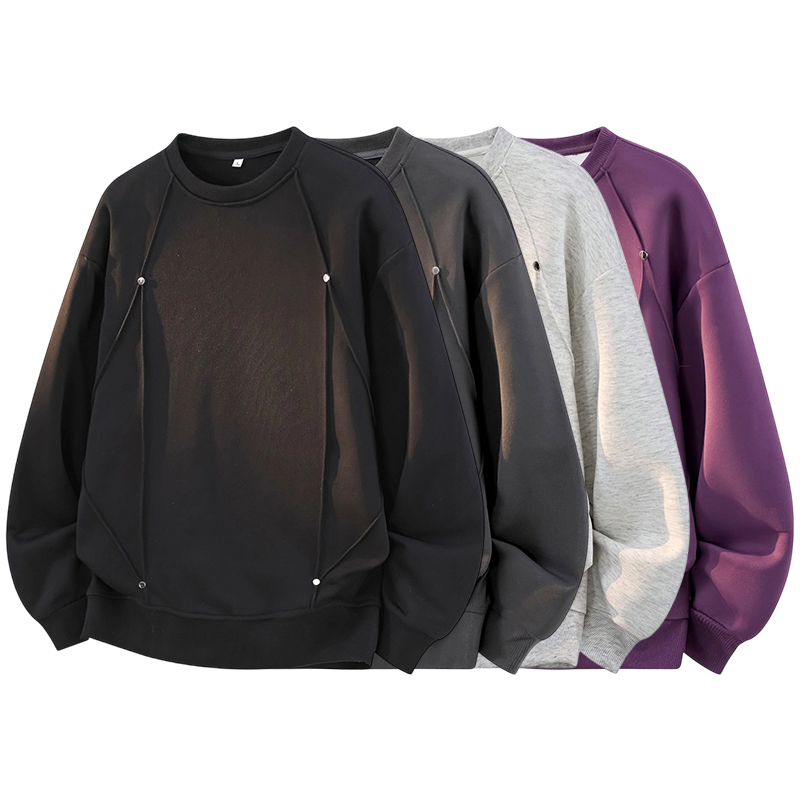 Oversized Crewneck Fleece - Мужской свитшот оверсайз с круглым вырезом,