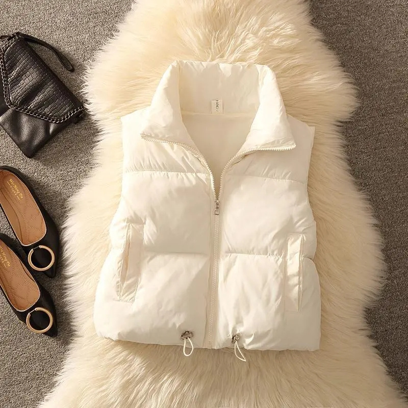 Puffer Vest Padded - Женский стеганый жилет-пуховик без рукавов, куртка