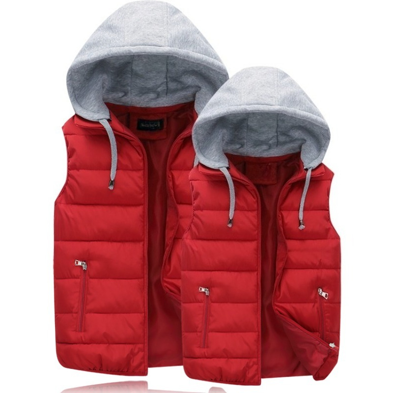 Puffer Vest Padded - Пуховая хлопковая стеганая куртка с капюшоном,
