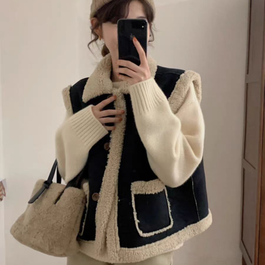 Puffer Vest Padded - Жилеты Жилеты Толстые женские зимние с