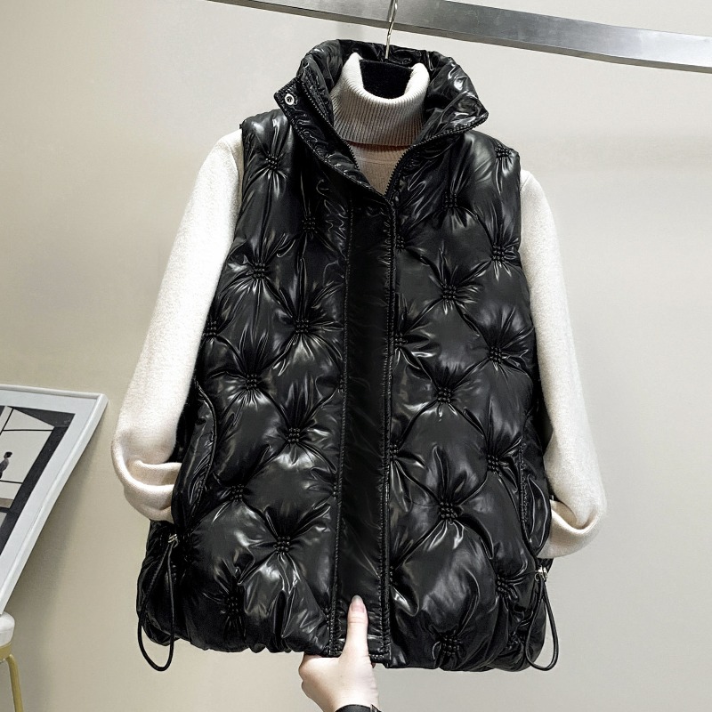 Puffer Vest Padded - Новинка 2025, пуховый хлопковый жилет, женские