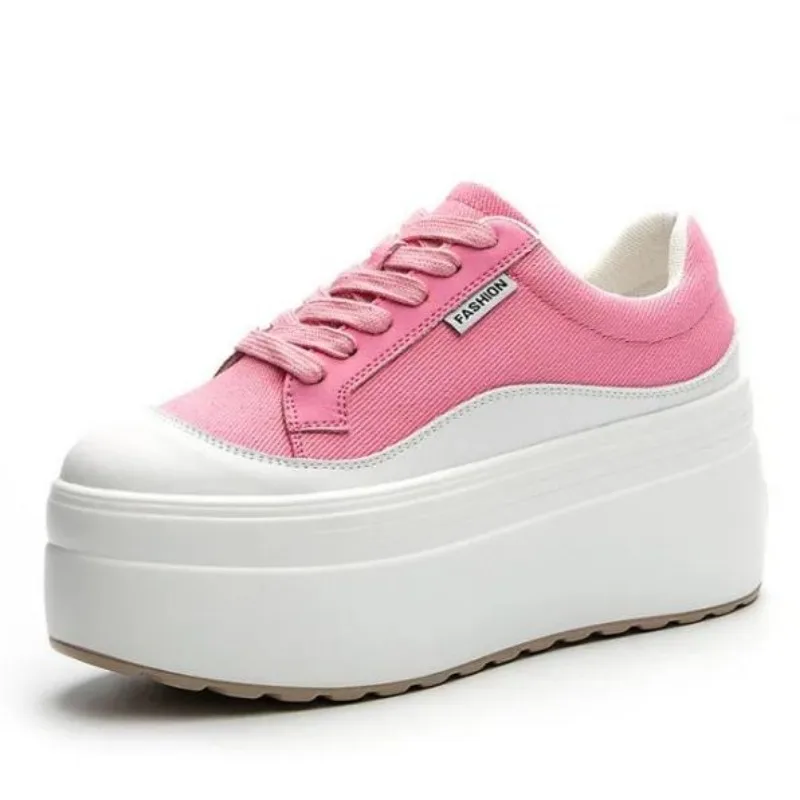 Street Fashion Ladies - Новые парусиновые женские кроссовки из натуральной