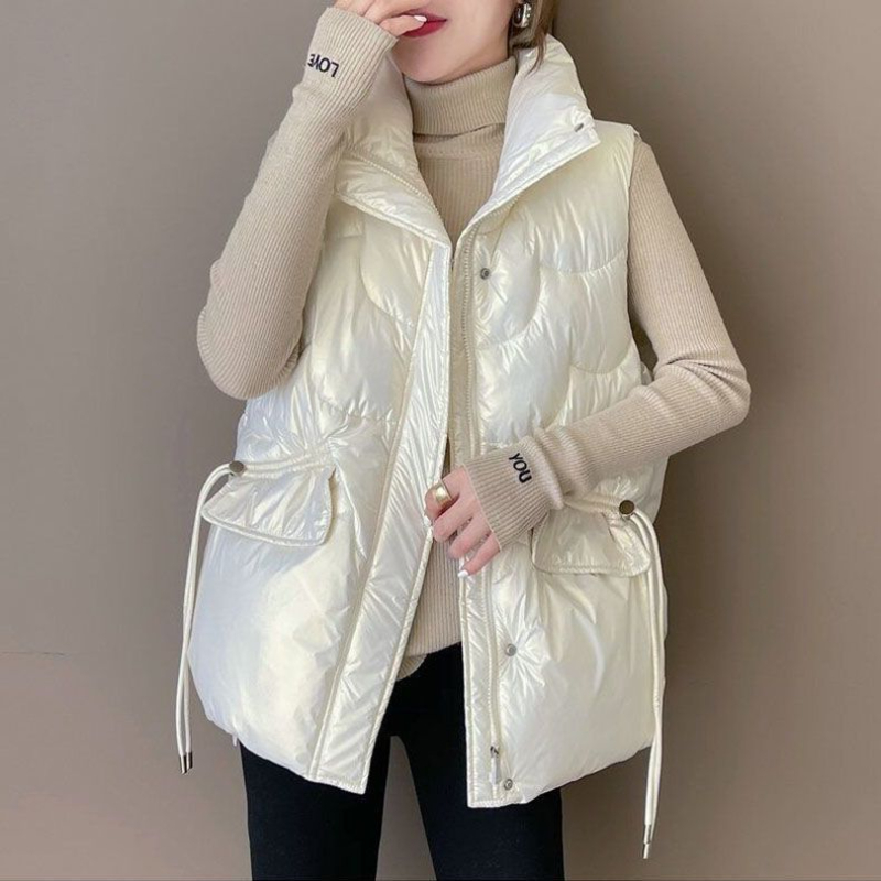 Puffer Vest Padded - Новинка 2024: Женский утепленный жилет из