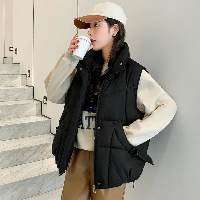 Puffer Vest Padded - Женский короткий жилет с хлопковой подкладкой,