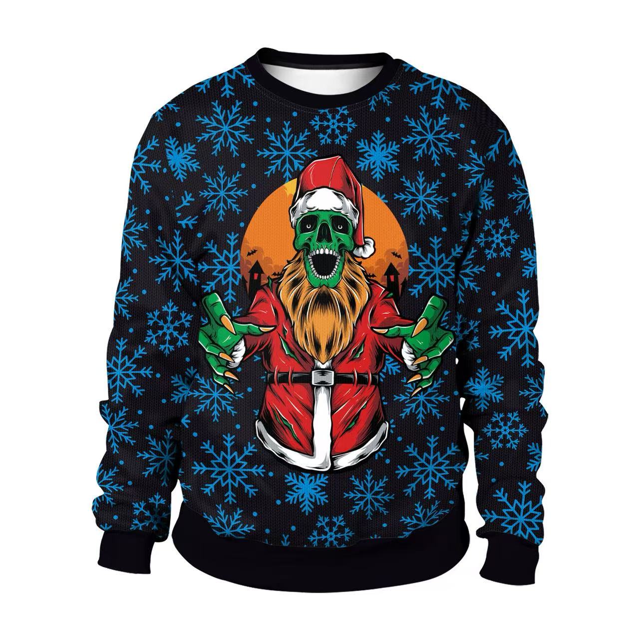 Oversized Crewneck Fleece - Фермерский трактор, уродливый рождественский свитер, винтажный