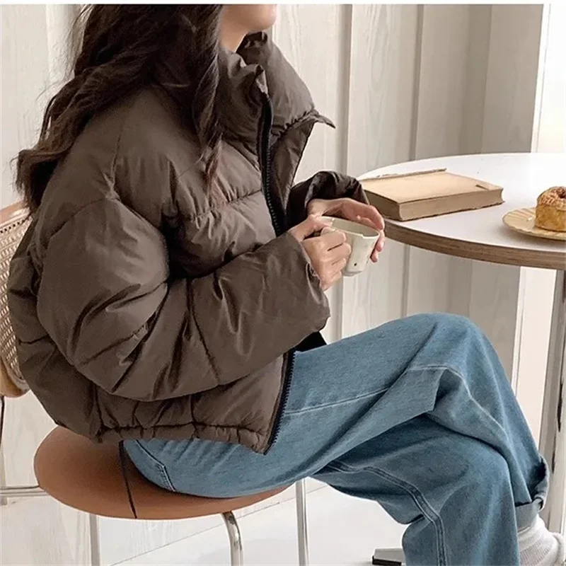 Puffer Vest Padded - Новинка 2024, женская однотонная свободная куртка-пуховик,