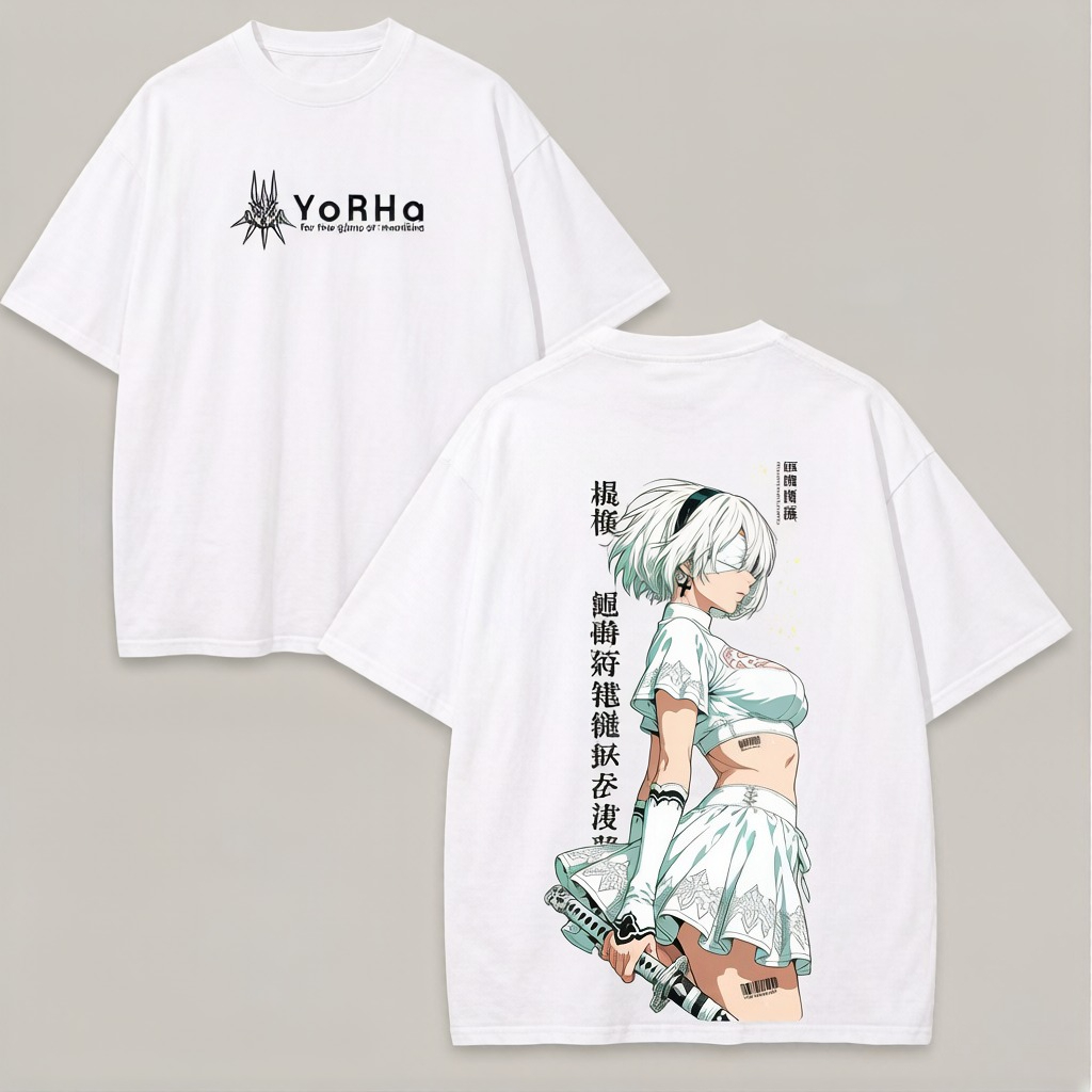 Летняя аниме-футболка NieR Aut – обзор и цена Street Fashion Logo