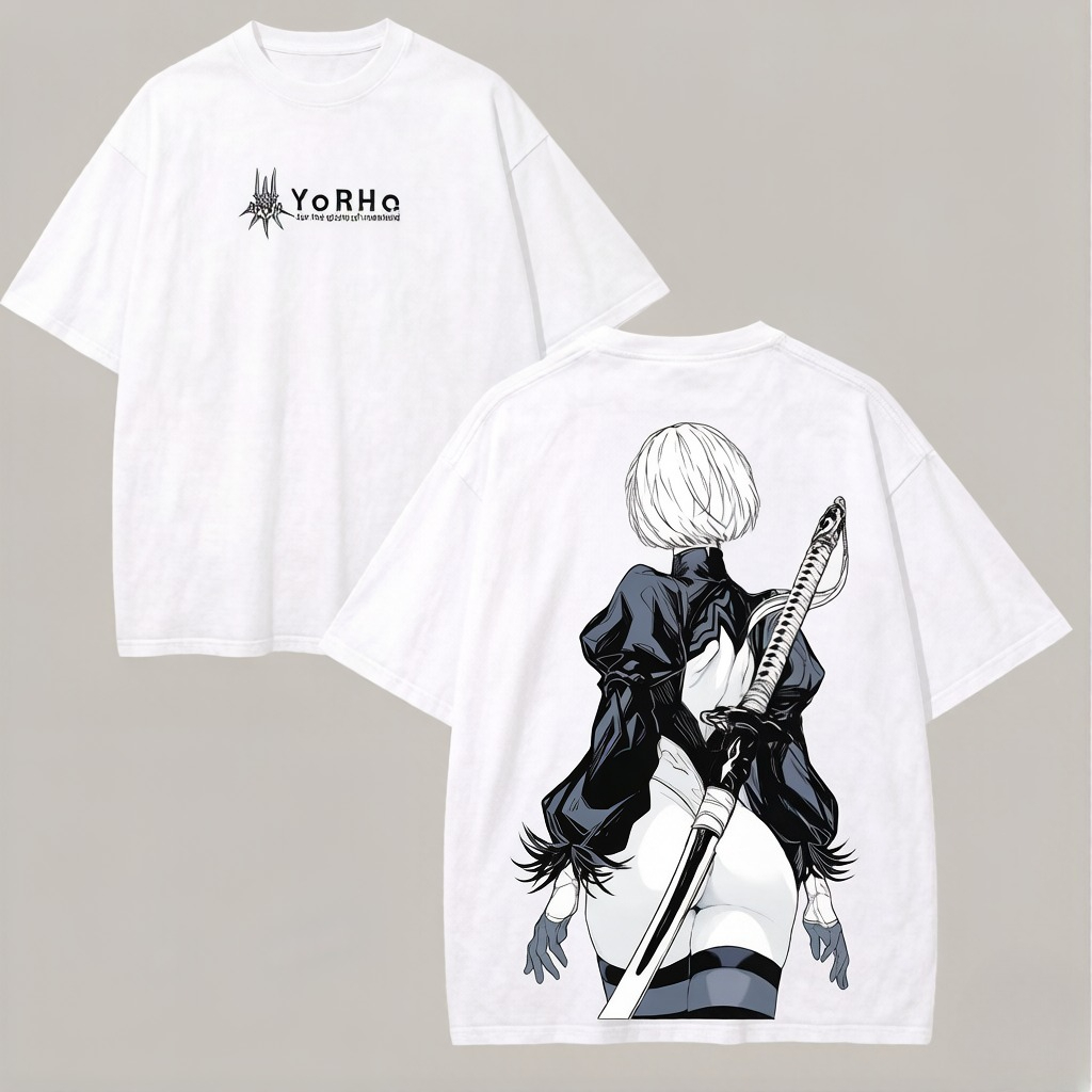 Летняя аниме-футболка NieR Aut – обзор и цена Street Fashion Logo