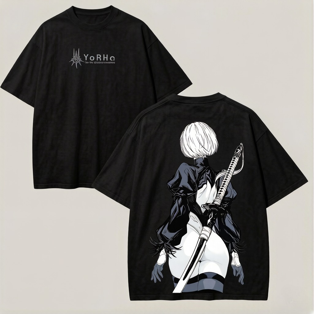 Летняя аниме-футболка NieR Aut – обзор и цена Street Fashion Logo