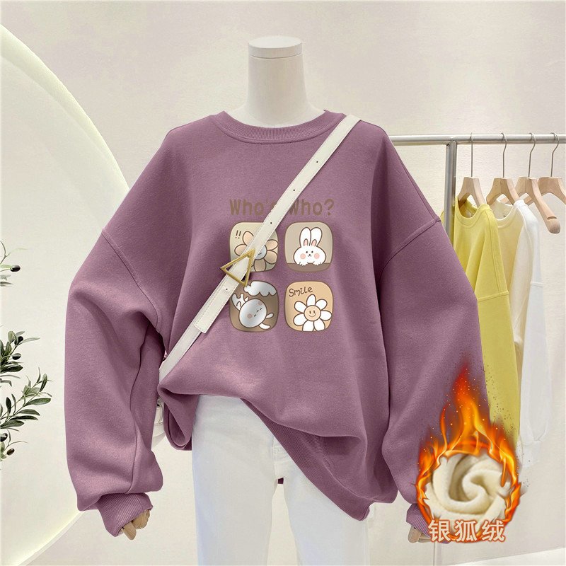 Женский свитшот в расслабленно – обзор и цена Oversized Crewneck Fleece