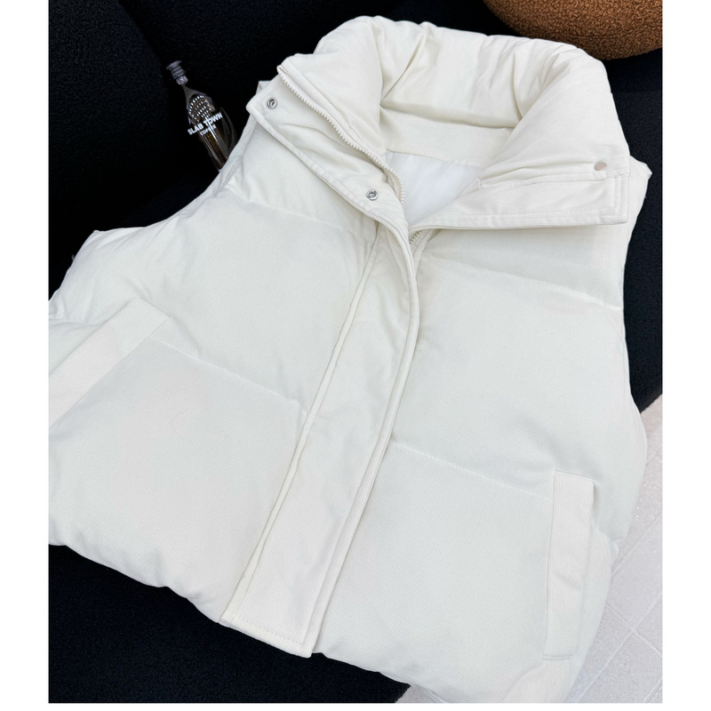 Женский пуховик-жилет с высоки – обзор и цена Puffer Vest Padded