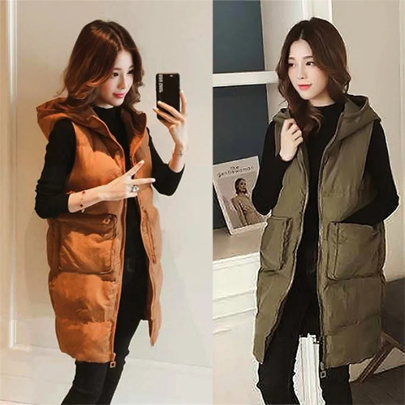 Новая зимняя женская безрукавк – обзор и цена Puffer Vest Padded