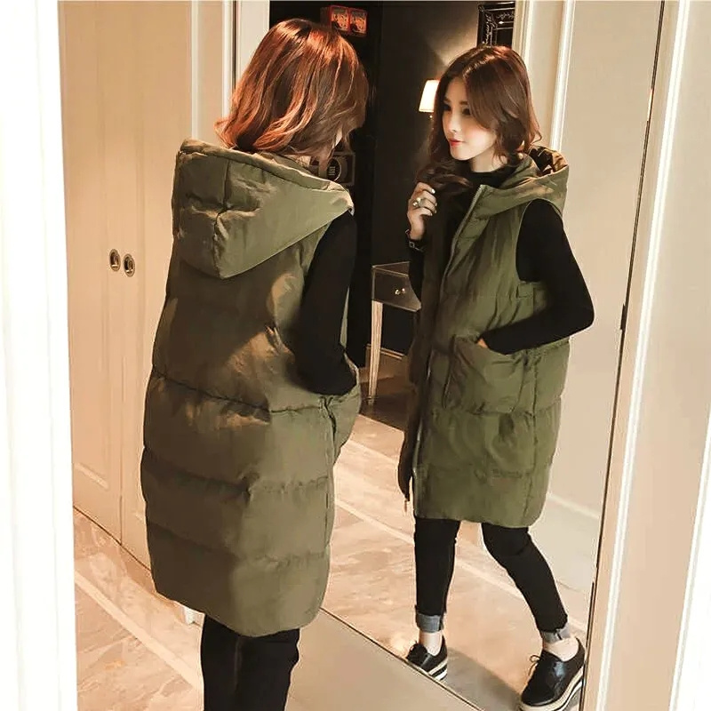 Новая зимняя женская безрукавк – обзор и цена Puffer Vest Padded