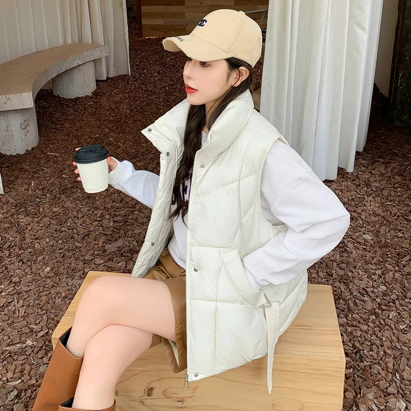 Женский короткий жилет с хлопк – обзор и цена Puffer Vest Padded